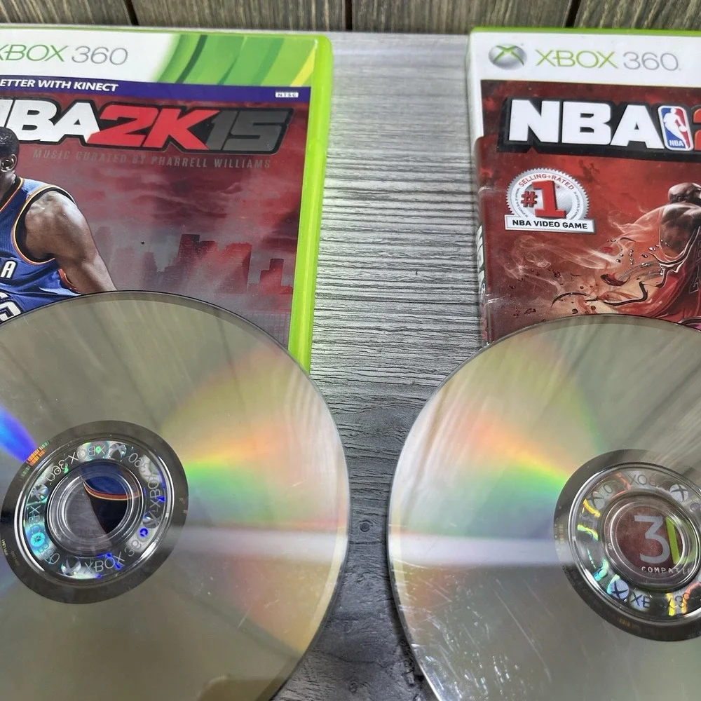 Xbox 360 Games Lot Of 2  NBA2K12 NBA2K15 Sports Games